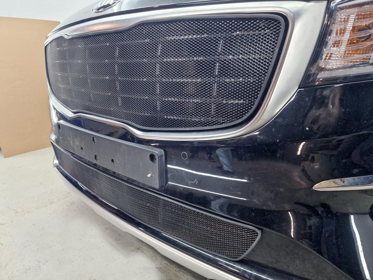 Защитная сетка радиатора низ для Kia Carnival (YP) III Рестайлинг