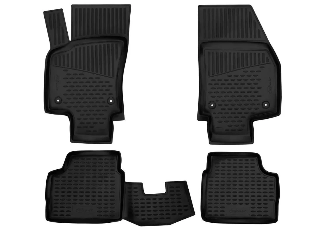 Коврики 3D в салон полиуретан 4 шт для Opel Astra H Рестайлинг Черный