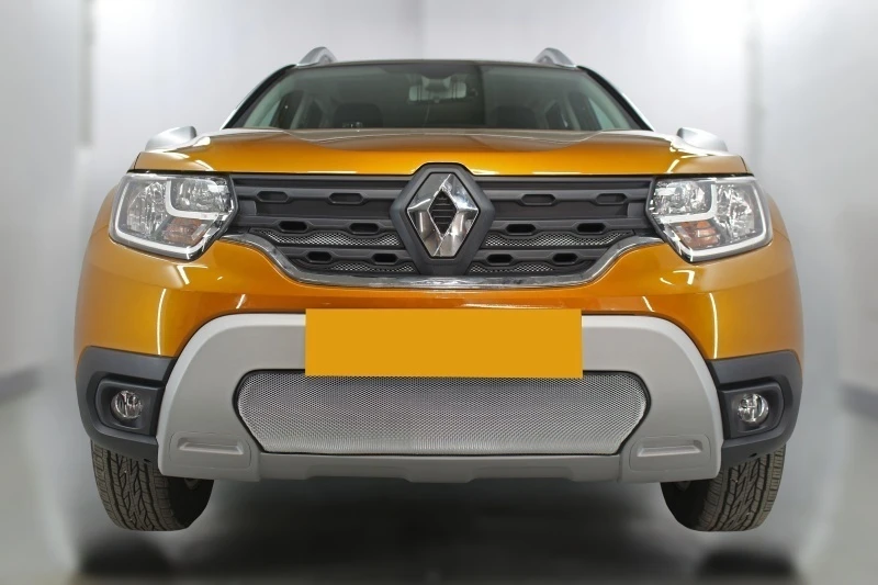 Комплект сеток chrome верх 4 части и низ для Renault Duster II Хром Стрелка 11 RDUS21.top.chrome-RDUS21.bot.chrome