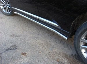 Пороги труба 60,3 мм для Lexus RX III Рестайлинг  ТСС LEXRX35012-02