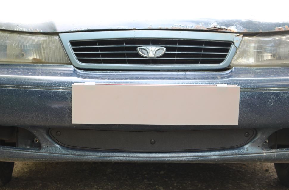 Зимняя заглушка радиатора к съемной сетке для Daewoo Nexia I