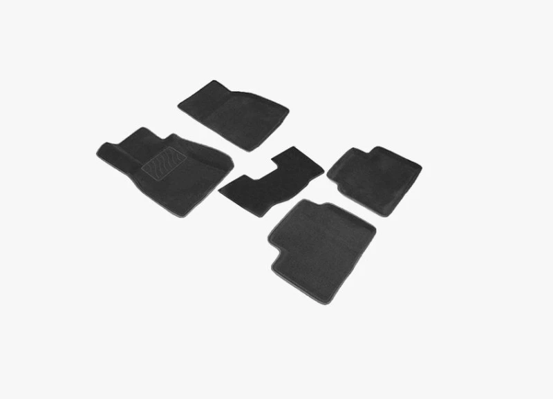 Коврики 3D ВОРС в салон для Subaru Outback V Рестайлинг Черный Seintex 87331