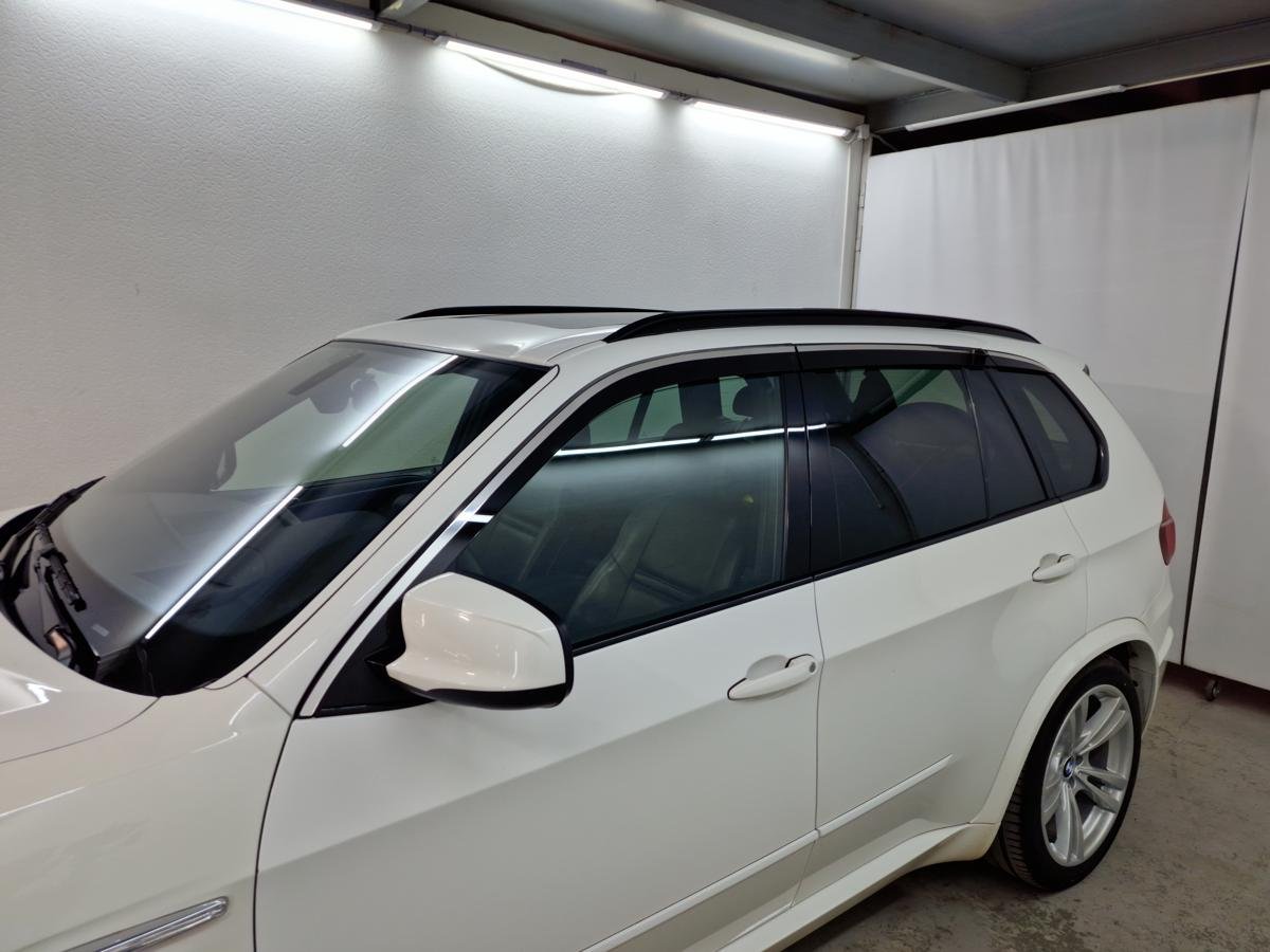 Дефлекторы окон с хром накладками 2D 6 шт для BMW X5 II (E70) Рестайлинг