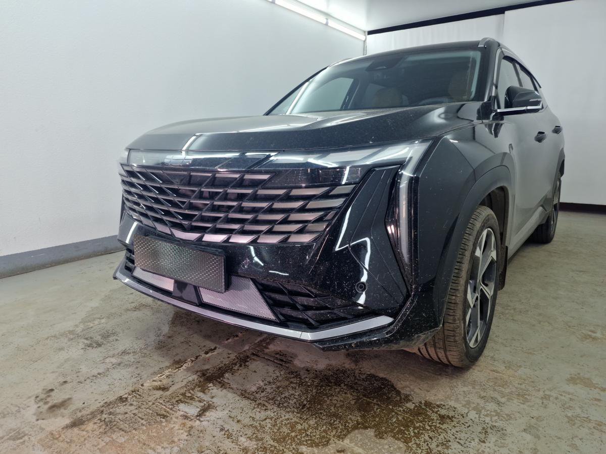 Защитная сетка радиатора низ 2 части для Geely Atlas II