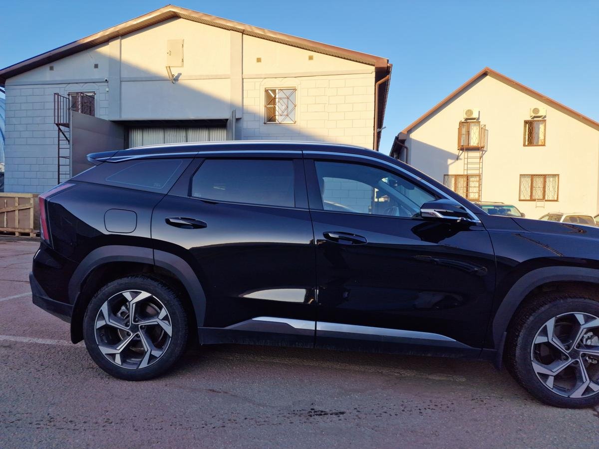 Дефлекторы окон с хром накладками 2D 8 шт для Geely Atlas II