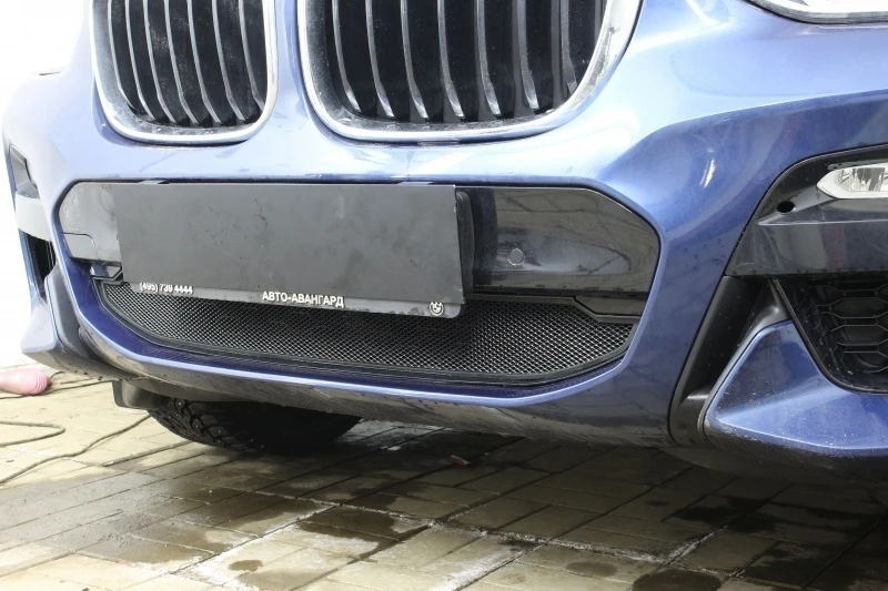Защитная сетка радиатора низ для BMW X3 III (G01) Черный Стрелка 11 BMWX3.17.bot.black