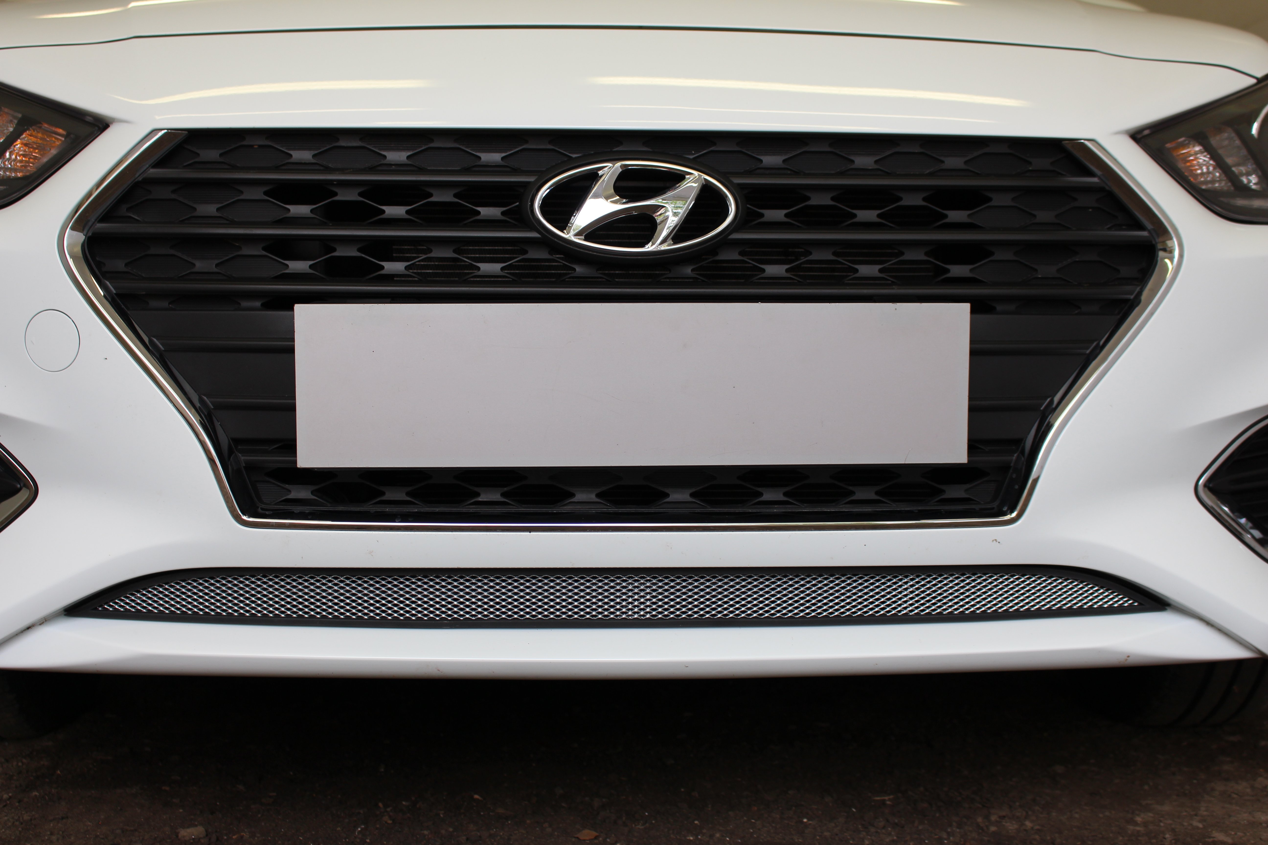 Защитная сетка радиатора для Hyundai Solaris II