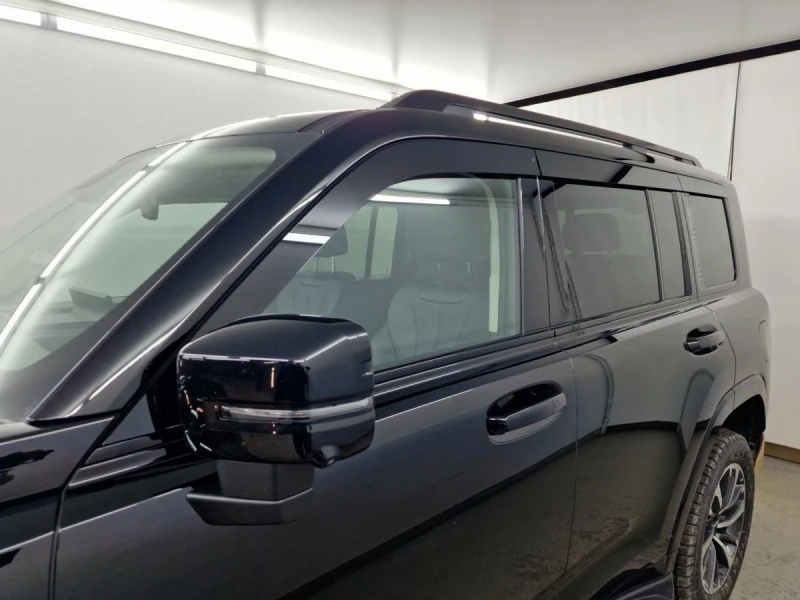Дефлекторы окон 2D 6 шт. для Haval H9 II Черный Стрелка 11 2D253-6.S11