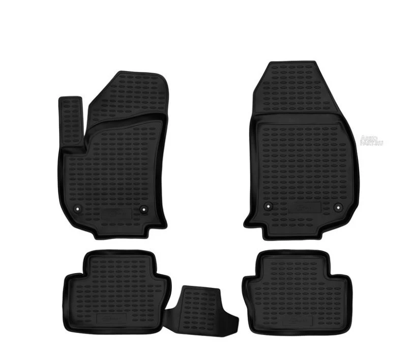Коврики 3D в салон полиуретан 4 шт для Opel Zafira C Черный