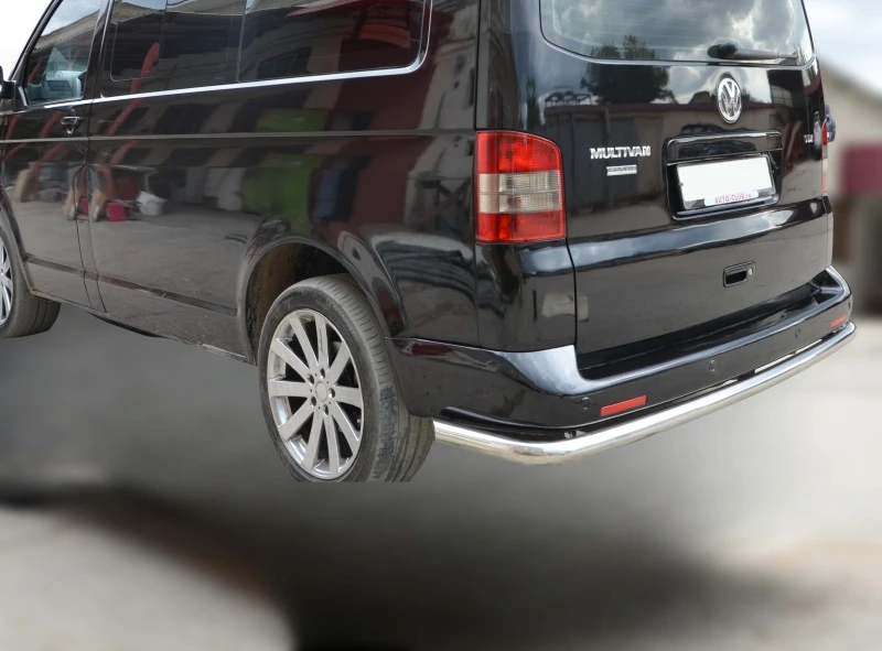 Защита заднего бампера угловая большая d60 мм для Volkswagen Multivan T5  Юко VWTM.03.21