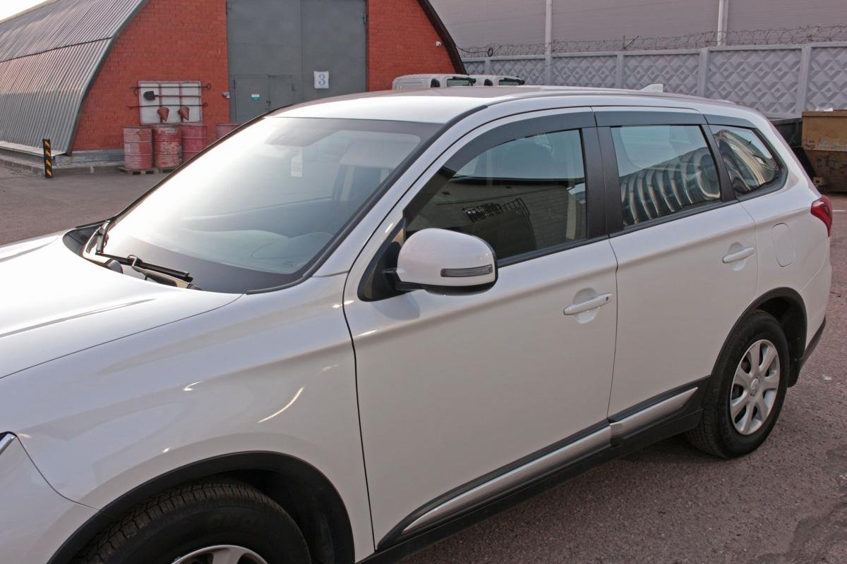 Дефлекторы окон 2D 6 шт. для Mitsubishi Outlander III Рестайлинг