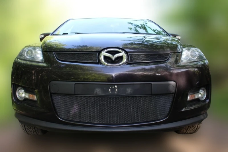 Комплект сеток black верх и низ для Mazda CX-7 I Черный Стрелка 11 MAZCX7.06.top.black-MAZCX7.06.bot.black