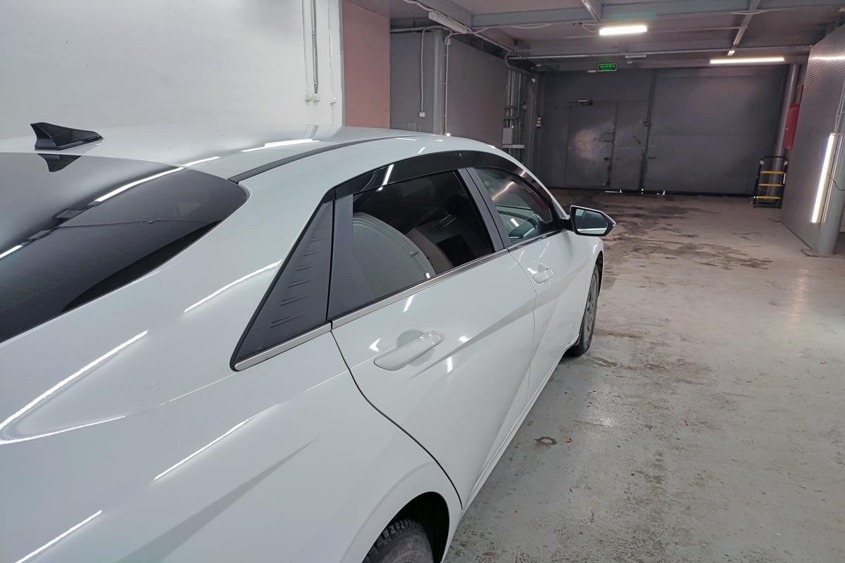 Дефлекторы окон 2D 6 шт для Hyundai Elantra VII (CN7)