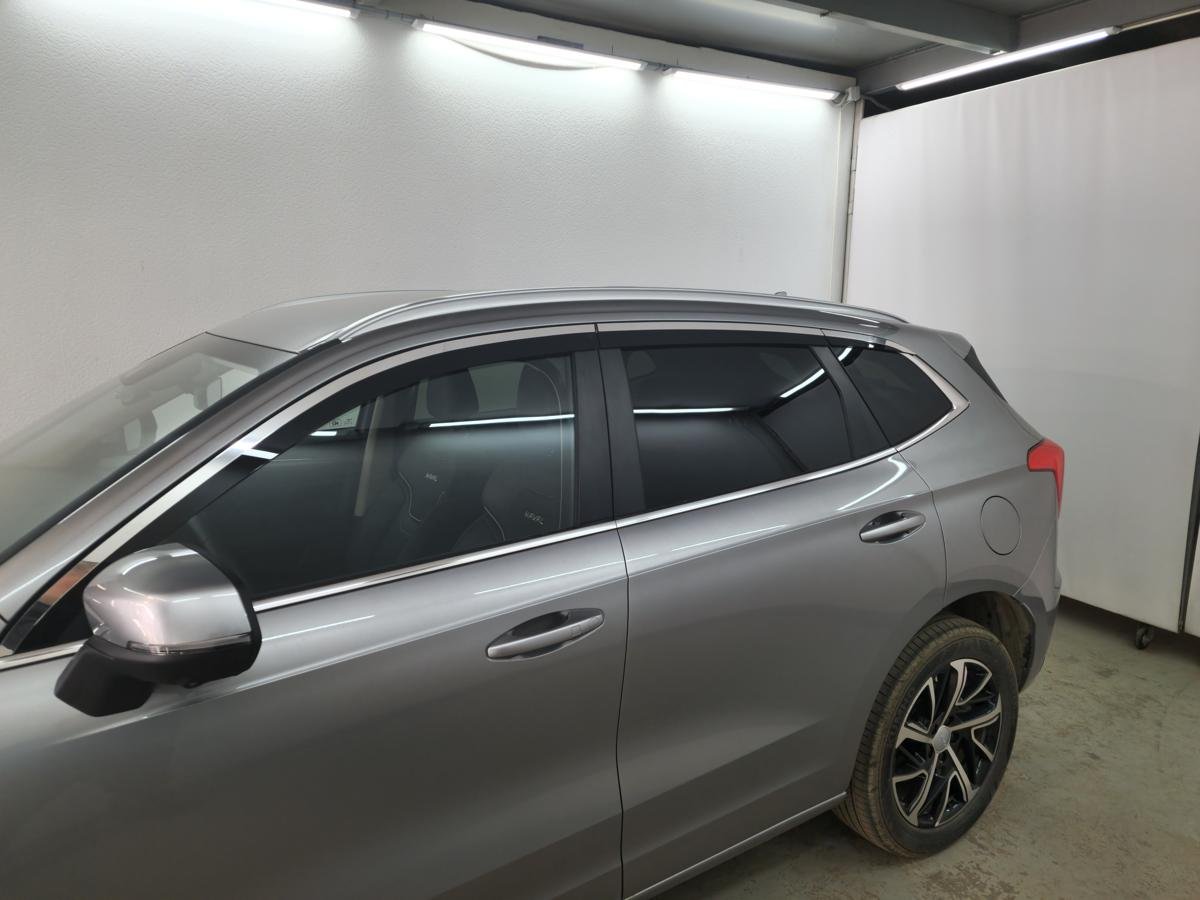 Дефлекторы окон с хром накладками 2D 6 шт для Haval Jolion I