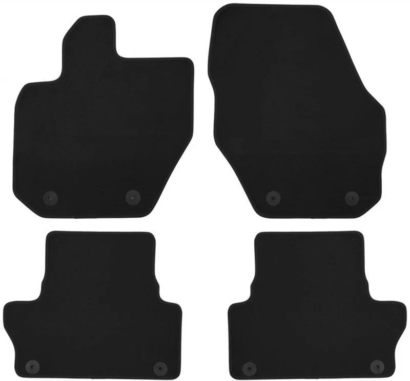 Коврики в салон Klever Econom текстиль 4шт для Mitsubishi Outlander III Черный Klever KVR01352901200k