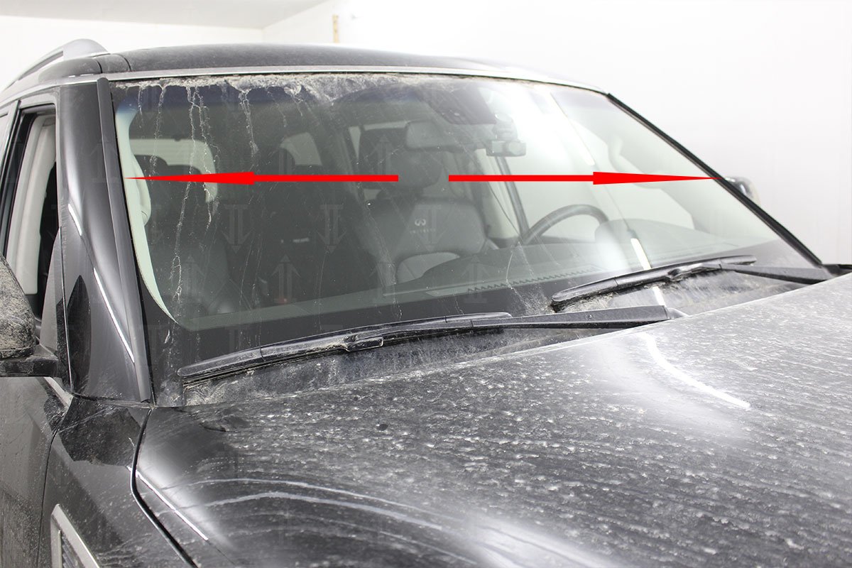 Дефлектор (водосток) лобового стекла для Infiniti QX56 II