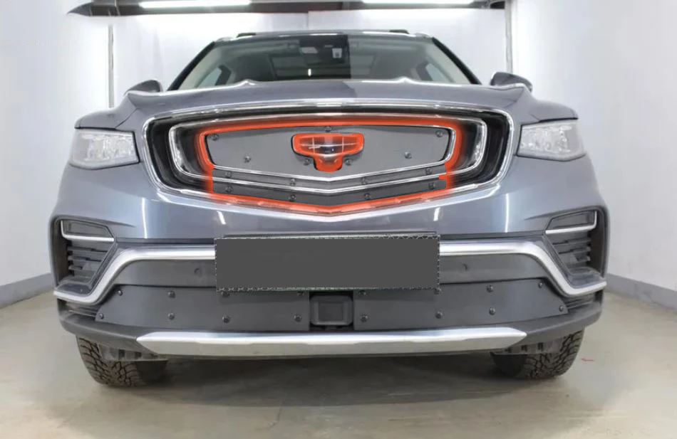 Зимняя заглушка радиатора к съемной сетке верх (3 части) для Geely Atlas Pro