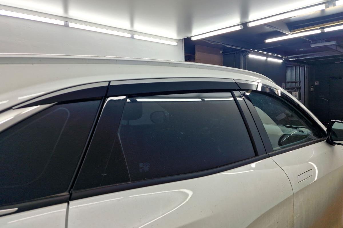 Дефлекторы окон 2D с хром накладками 6 шт. для Kaiyi X7 Kunlun I