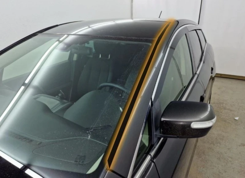 Водосток лобового стекла Премиум для Mazda CX-7 I Черный Стрелка 11 VP.165