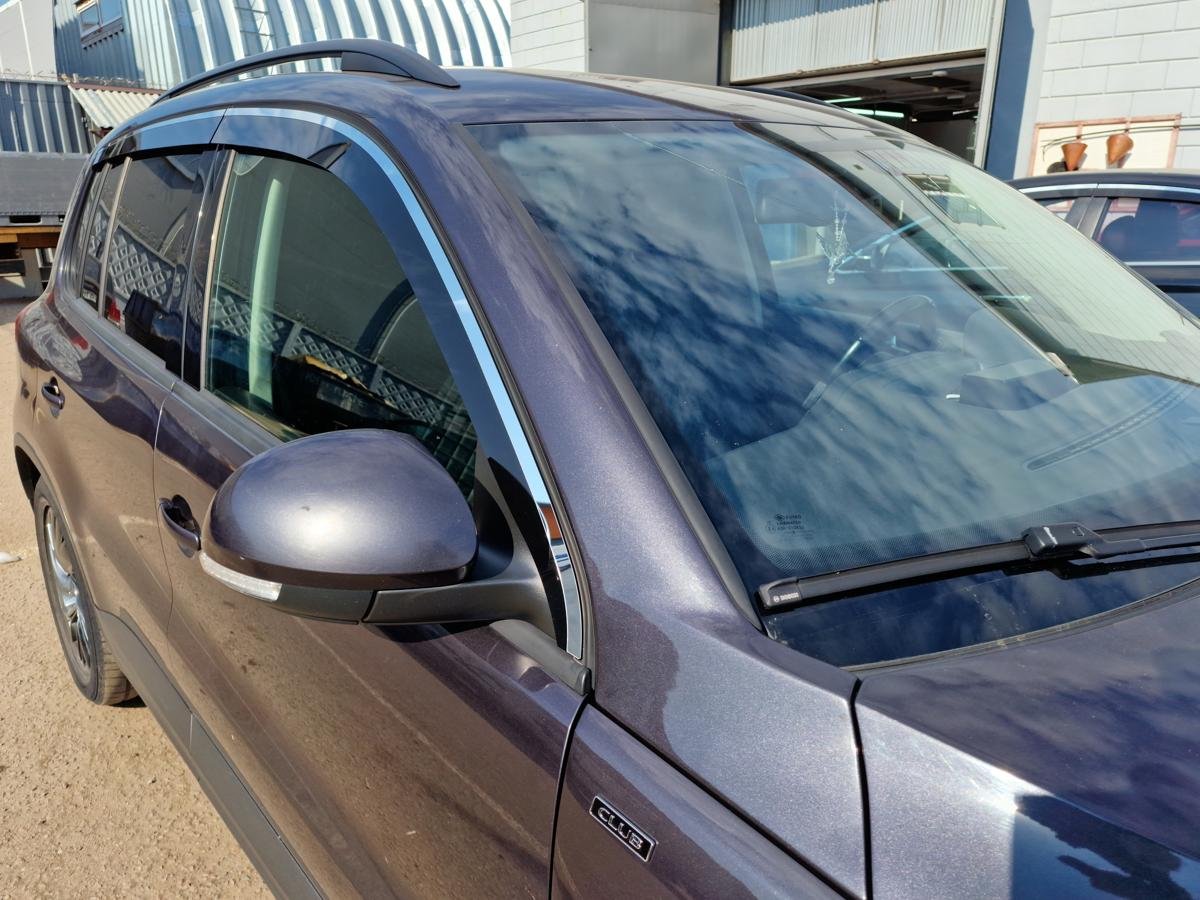 Дефлекторы окон с хром накладками 2D 6 шт. для Volkswagen Tiguan I Рестайлинг