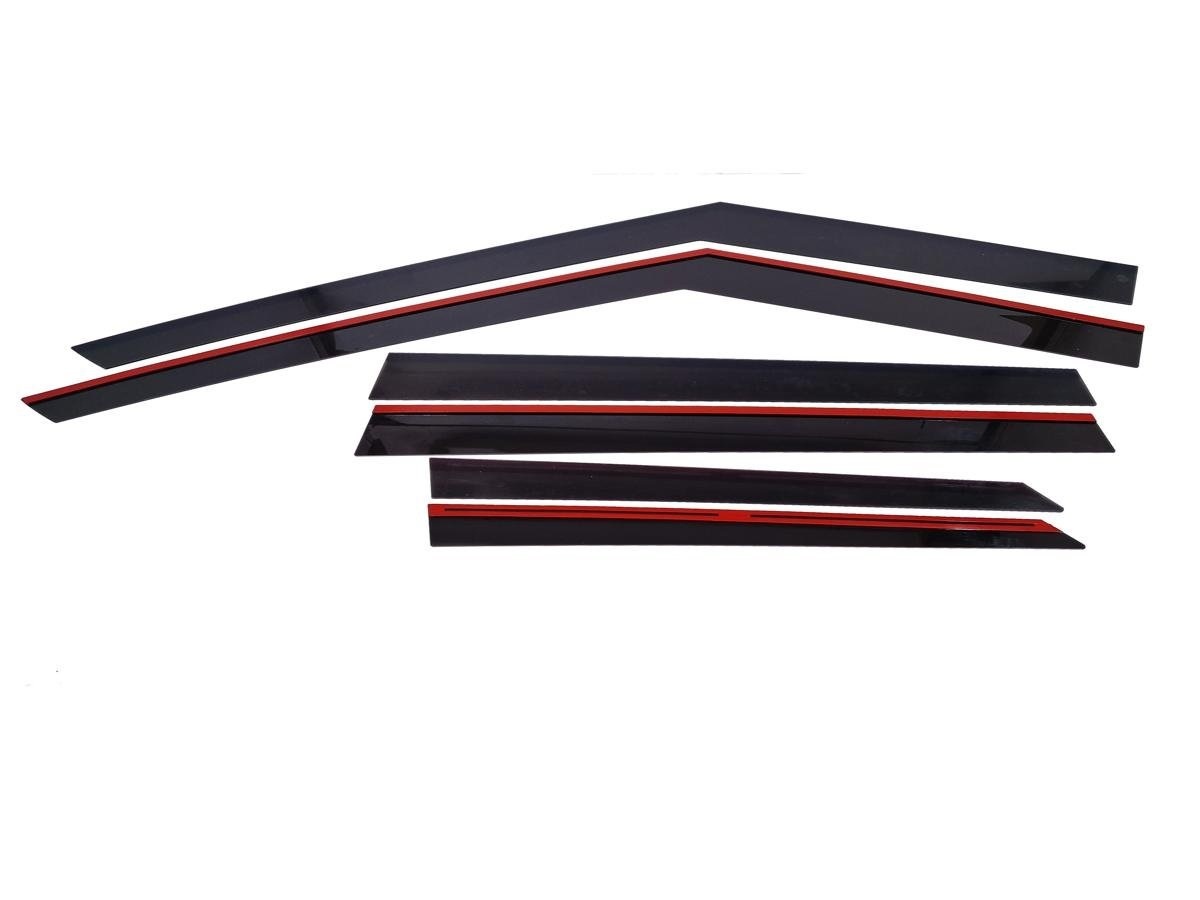 Дефлекторы окон 2D 6 шт для Mitsubishi Outlander IV