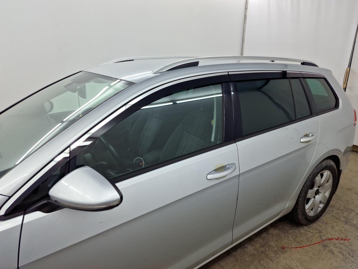 Дефлекторы окон 2D с хром накладками 8 шт. для Volkswagen Golf VII Рестайлинг