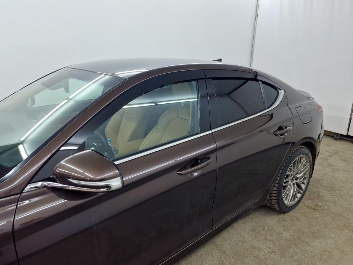 Дефлекторы окон 2D 4 шт. для Genesis G70 I Рестайлинг