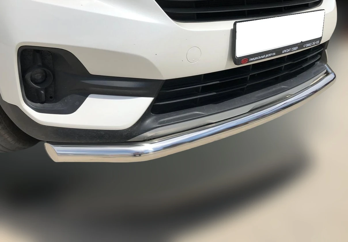Защита переднего бампера d60 мм для Kia Seltos I  Юко KSL.20.02