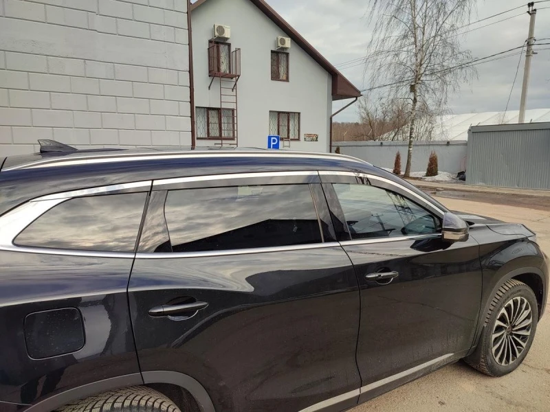 Дефлекторы окон с хром накладками 2D 6 шт для EXEED TXL I Хром Стрелка 11 2D038-6C.S11