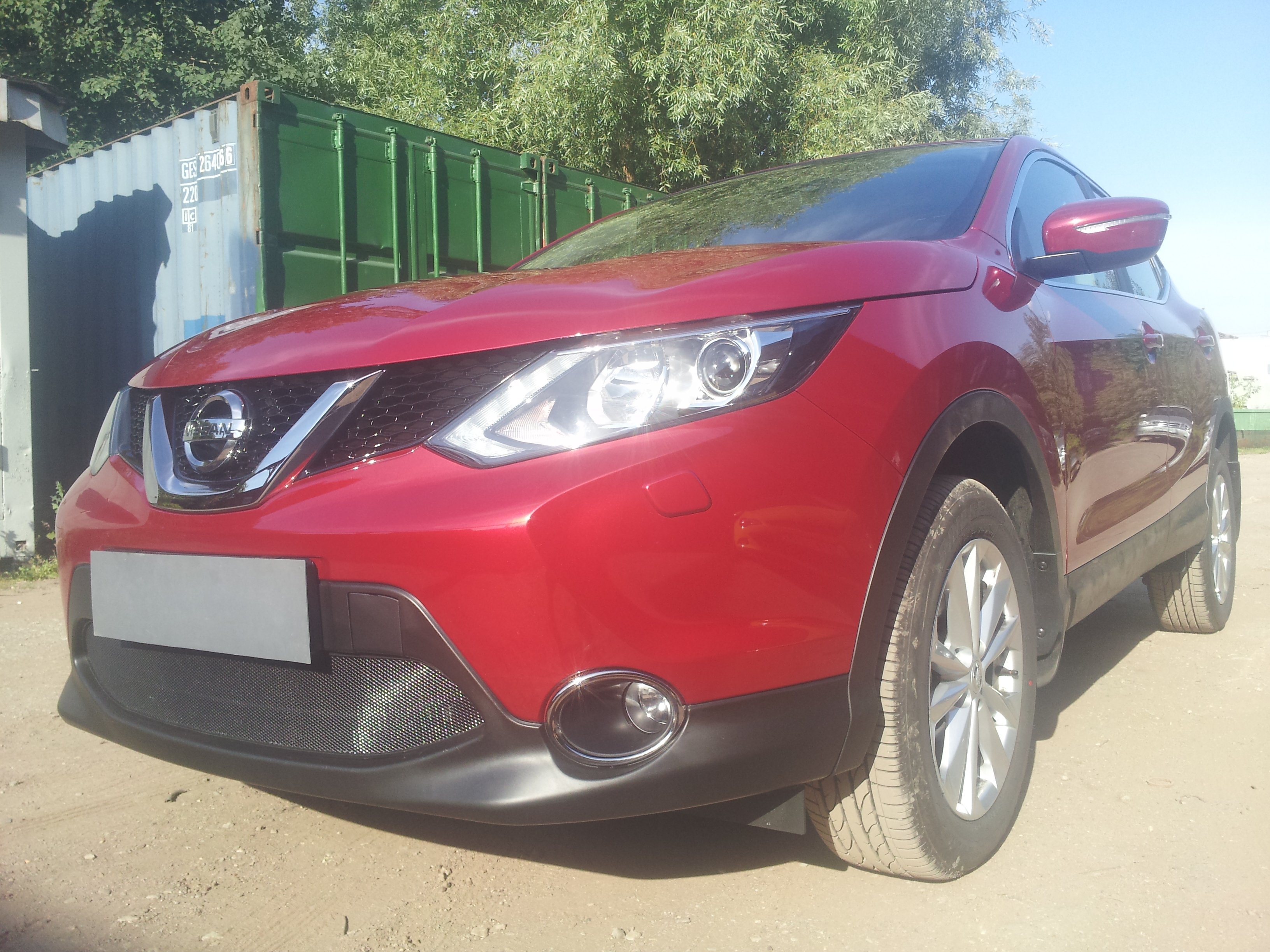 Защитная сетка радиатора для Nissan Qashqai II