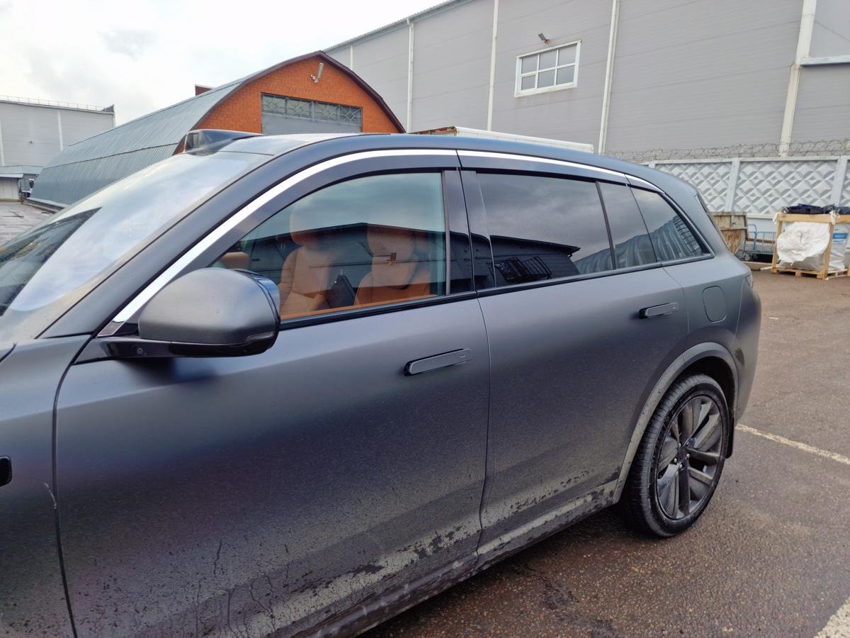 Дефлекторы окон 2D с хром накладками 6 шт. для LiXiang L7