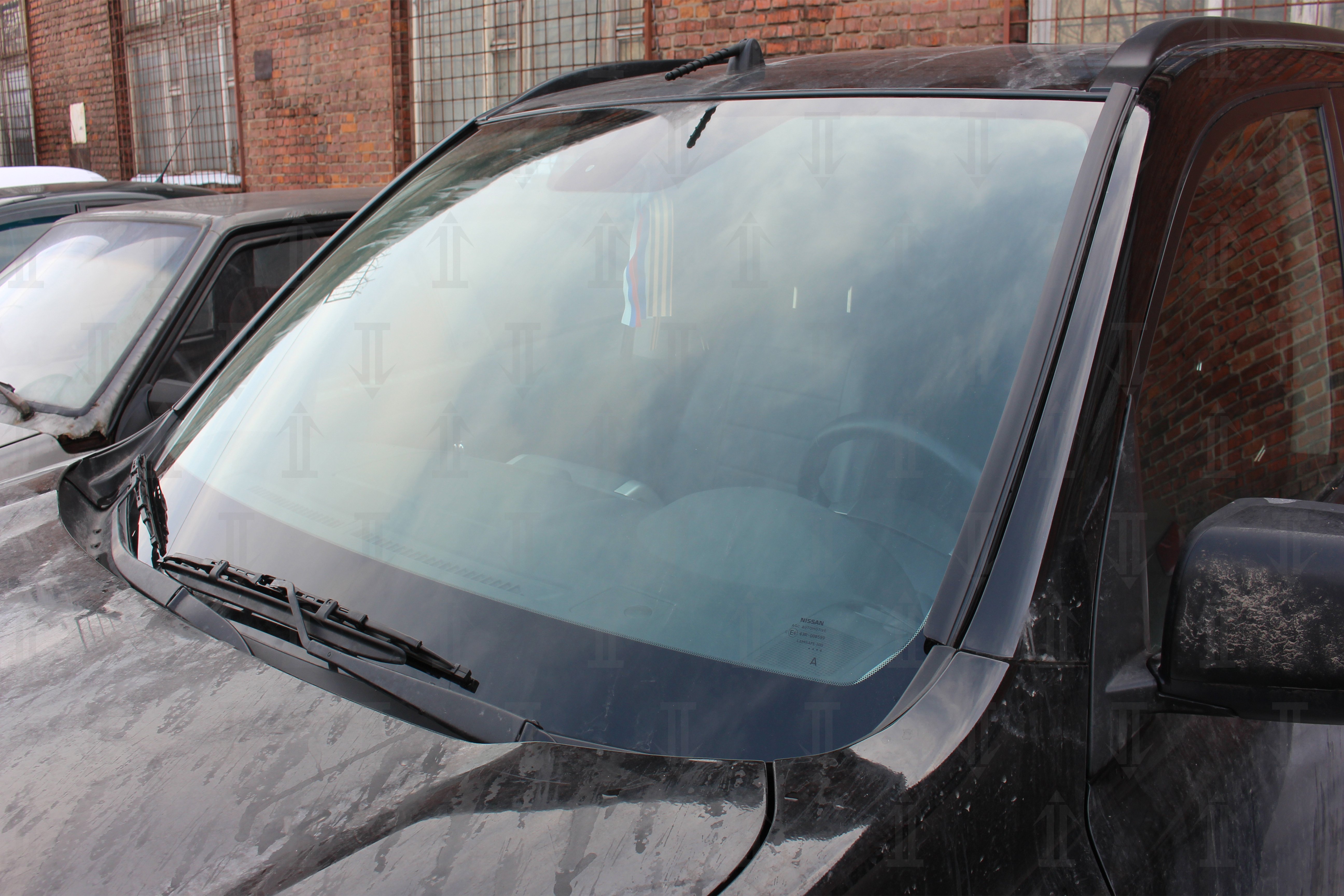 Дефлектор (водосток) лобового стекла для Nissan X-Trail II Рестайлинг