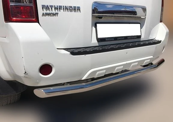 Защита заднего бампера d76 мм для Nissan Pathfinder III Рестайлинг  Юко NPF.10.12