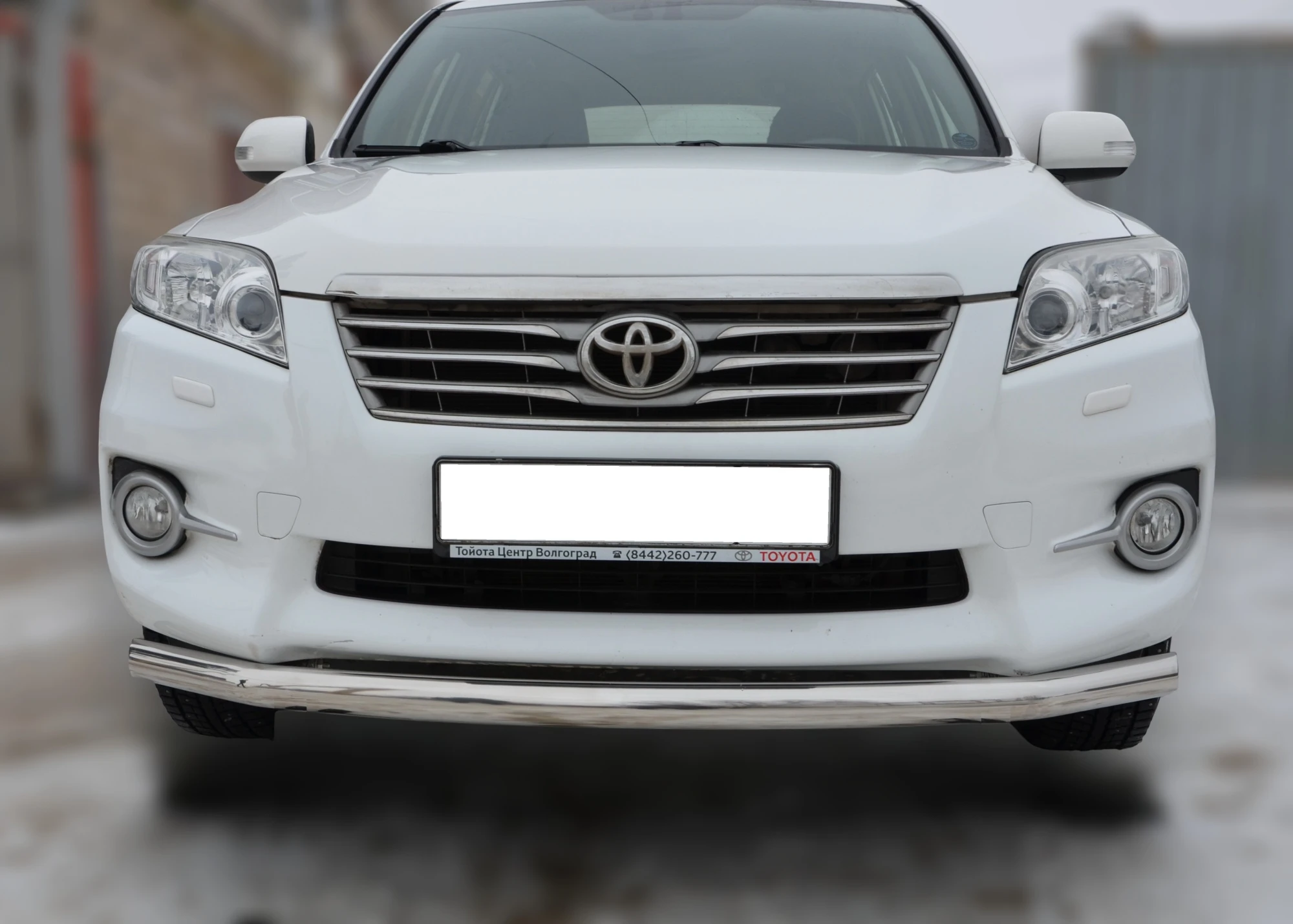 Защита переднего бампера d60 мм для Toyota RAV4 III (XA30) Рестайлинг  Юко TRAV.10.01