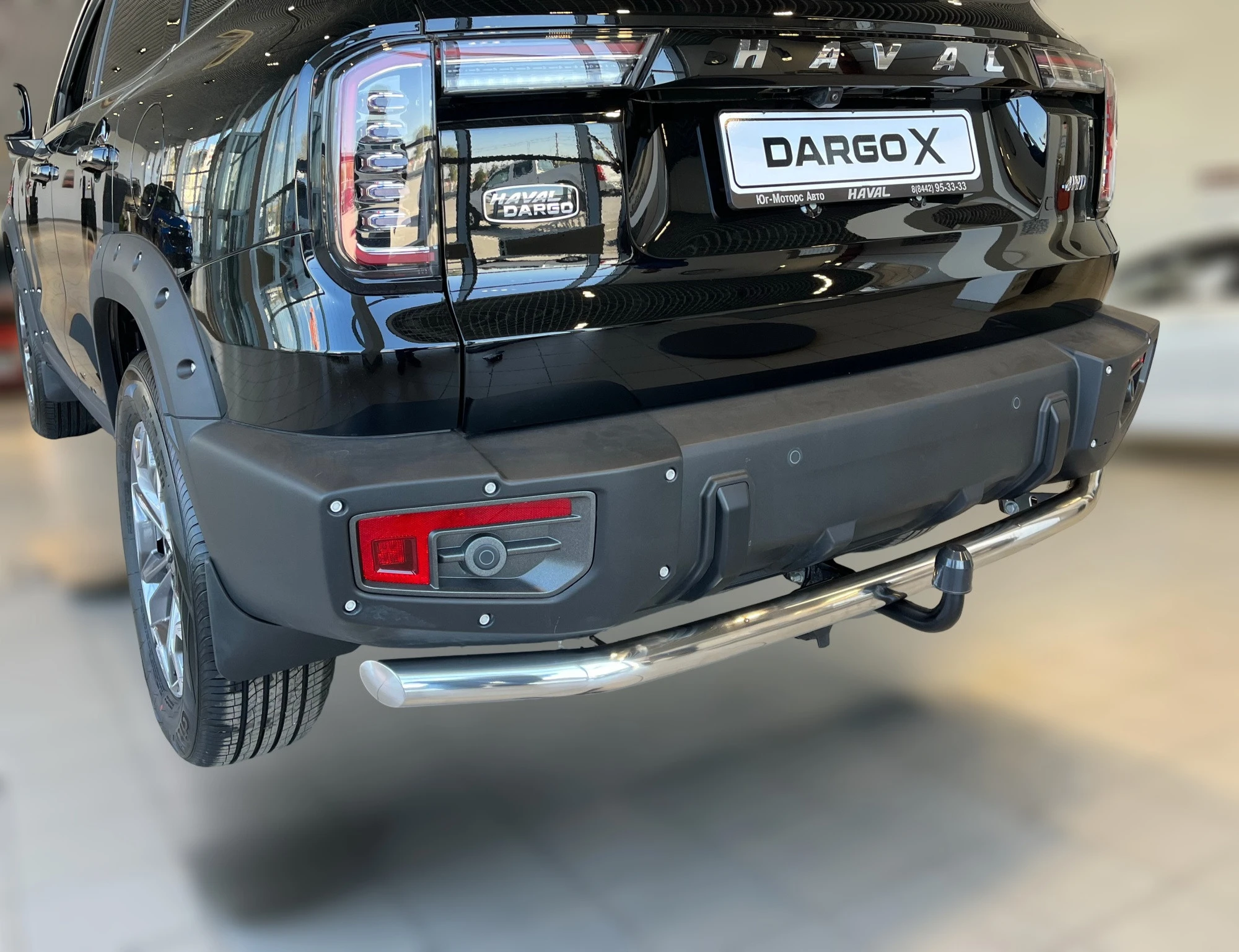Защита заднего бампера d60 мм для Haval Dargo  Юко HVDX.23.11