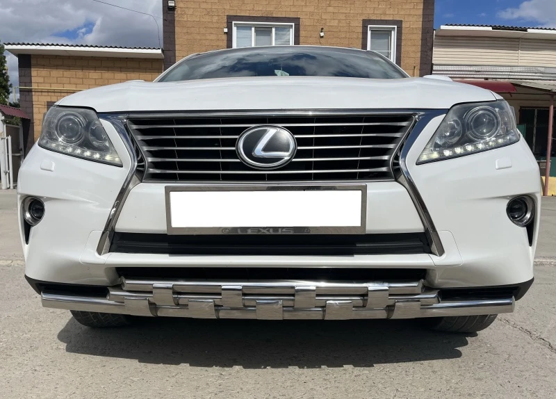 Защита переднего бампера тройная с перемычками d60/42/42 мм для Lexus RX III Рестайлинг  Юко LRX.270.09.75-1