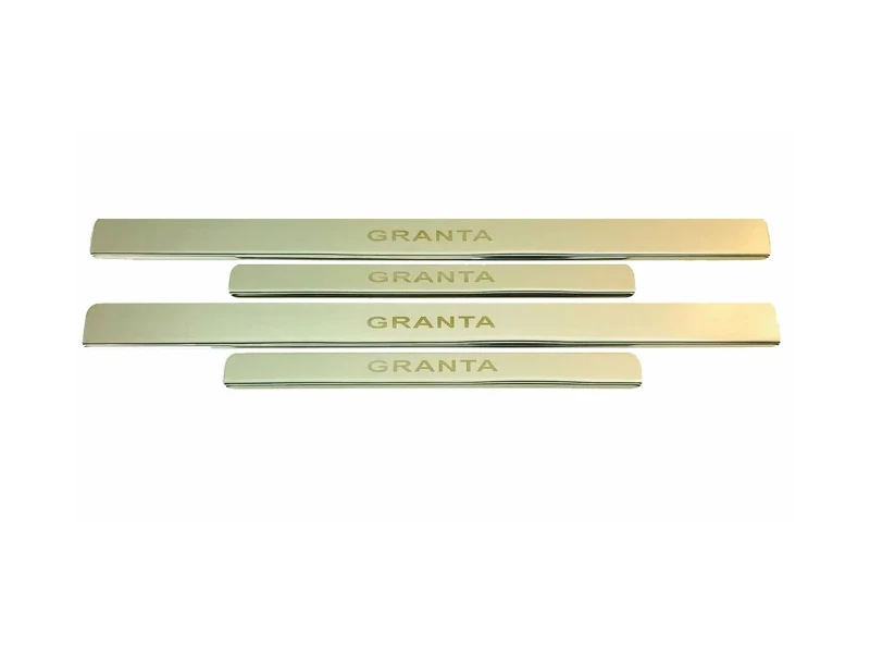 Накладки на пороги из нержавеющей стали 4шт. для LADA (ВАЗ) Granta I Рестайлинг  INOX INOX.LADA.GRA.2011.ST
