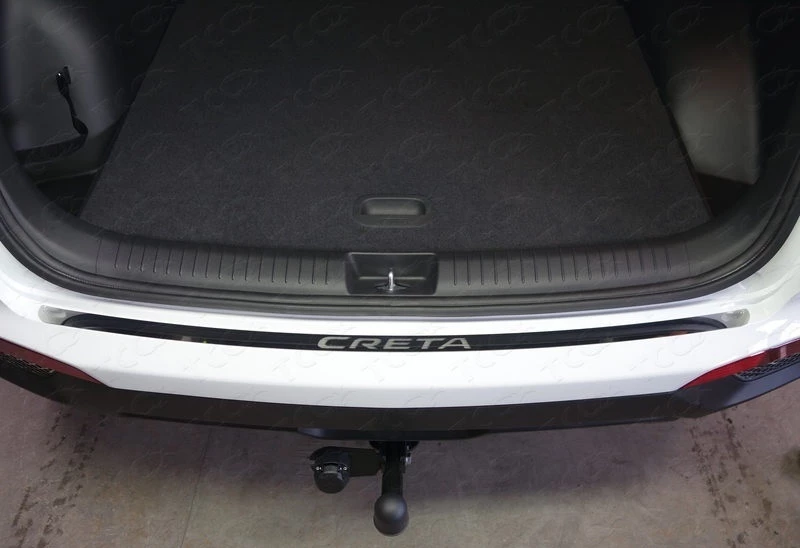 Накладка на задний бампер зеркальный лист для Hyundai Creta I Рестайлинг