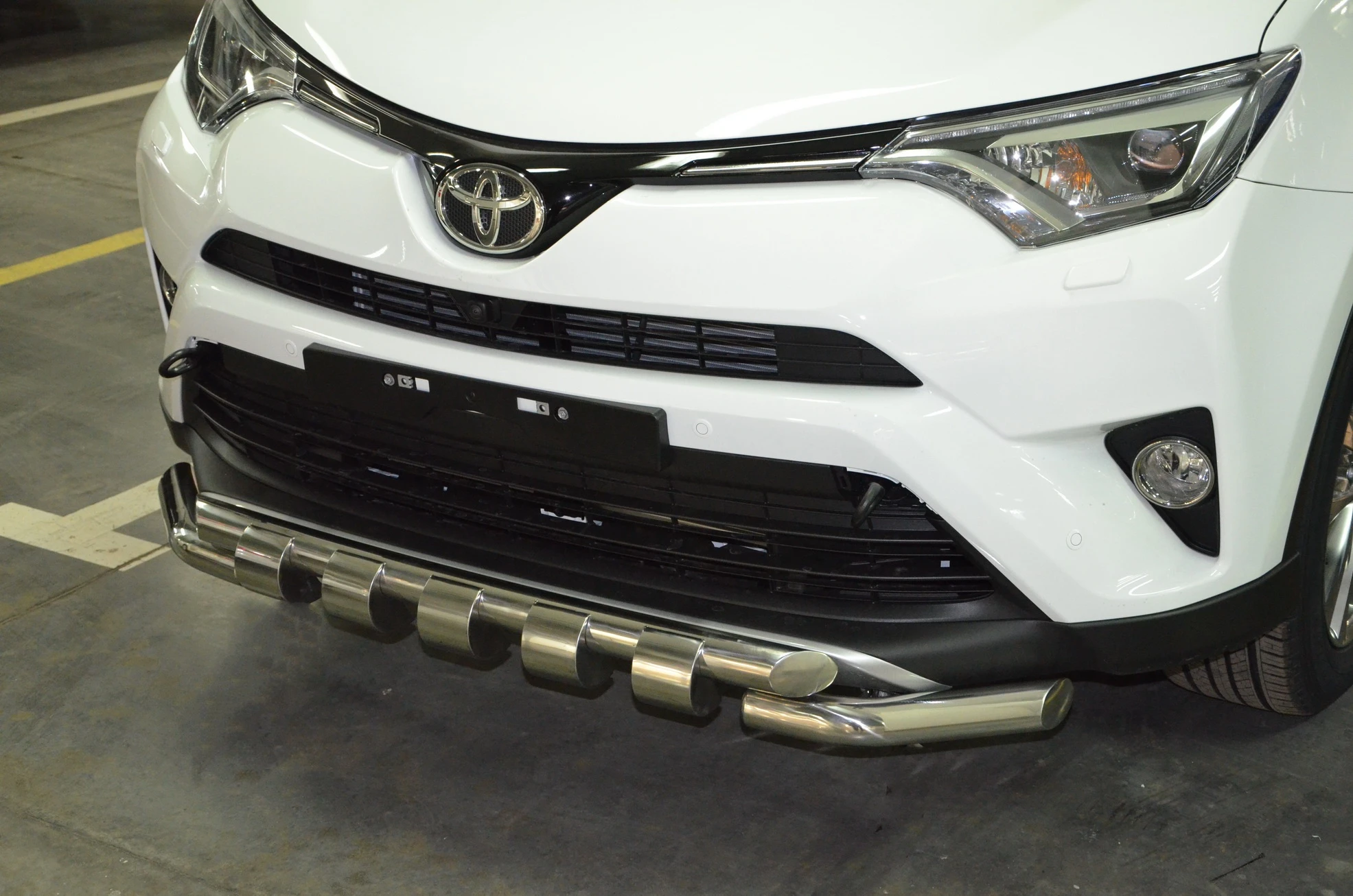 Защита переднего бампера G d60 мм для Toyota RAV4 IV (XA40) Рестайлинг  Юко TRAV.15.05