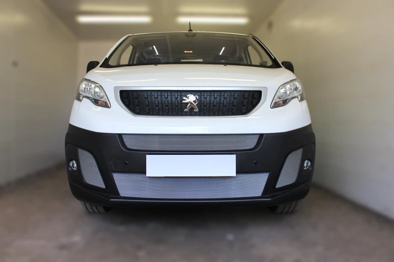 Комплект сеток chrome боковые 2 части и центр 2 части для Peugeot Expert III Хром Стрелка 11 PEUEX18.cor.chrome-PEUEX18.chrome
