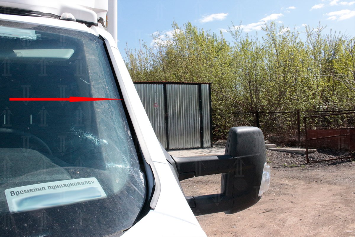 Дефлектор (водосток) лобового стекла для Ford Transit VII