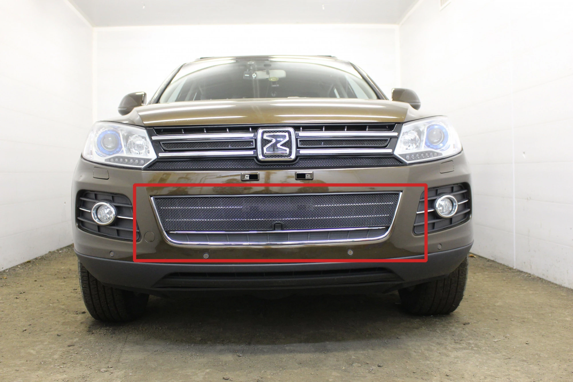 Защитная сетка радиатора низ для Zotye T600 I