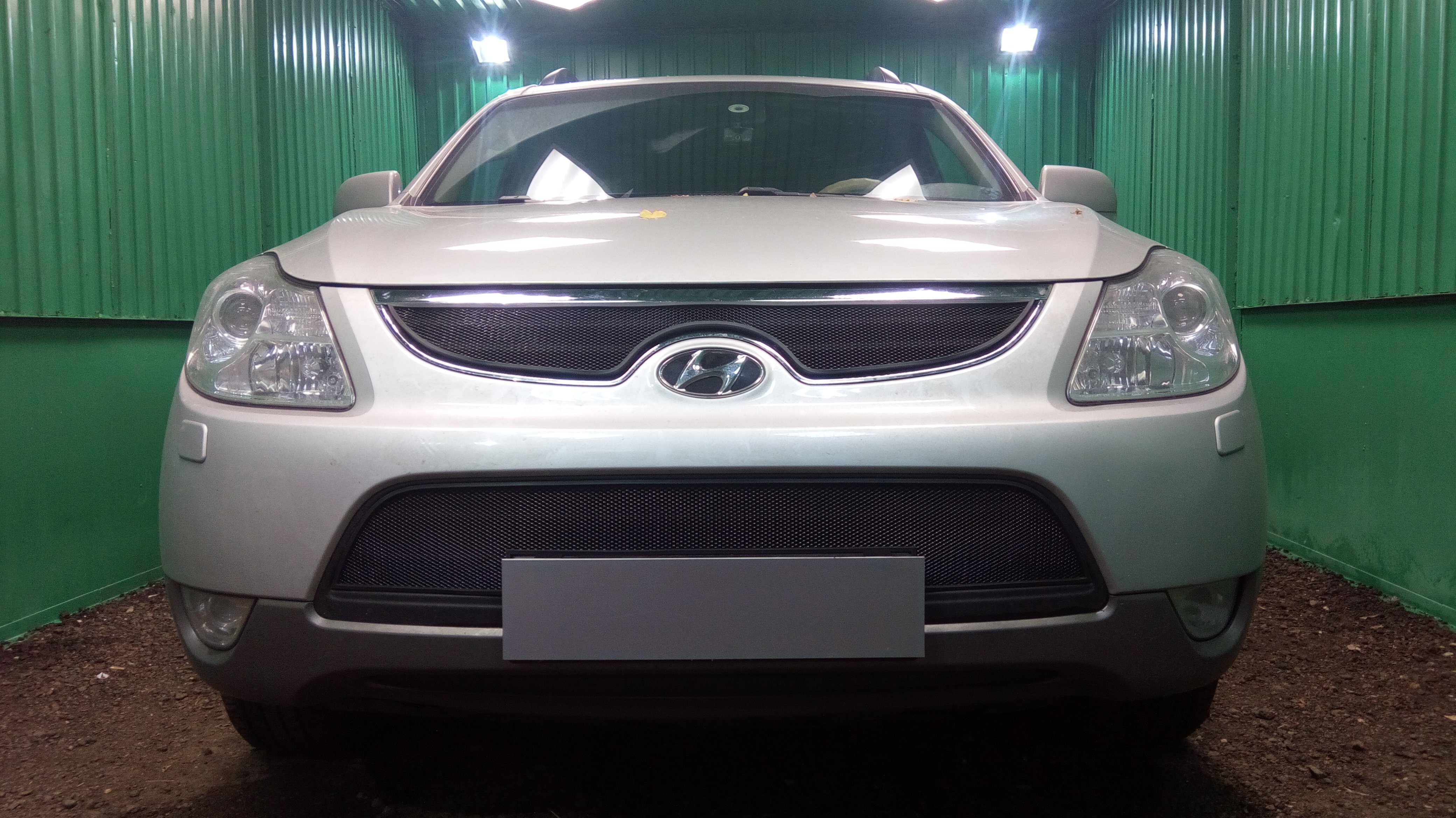 Защитная сетка радиатора верх для Hyundai ix55