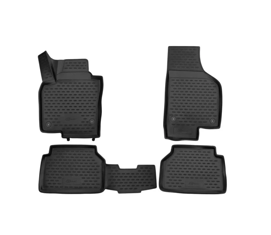 Коврики 3D в салон полиуретан 4 шт для Volkswagen Tiguan I Черный FORMAT FORMAT.3D.51.21.210kh