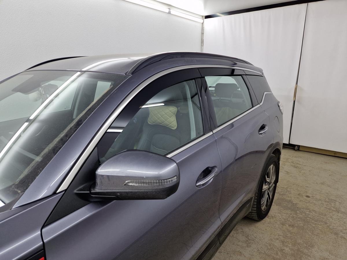 Дефлекторы окон 2D с хром накладками 6 шт. для Chery Tiggo 7 Pro Max I Рестайлинг