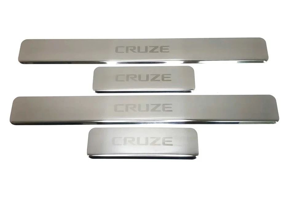Накладки на пороги из нержавеющей стали 4шт. для Chevrolet Cruze I Рестайлинг