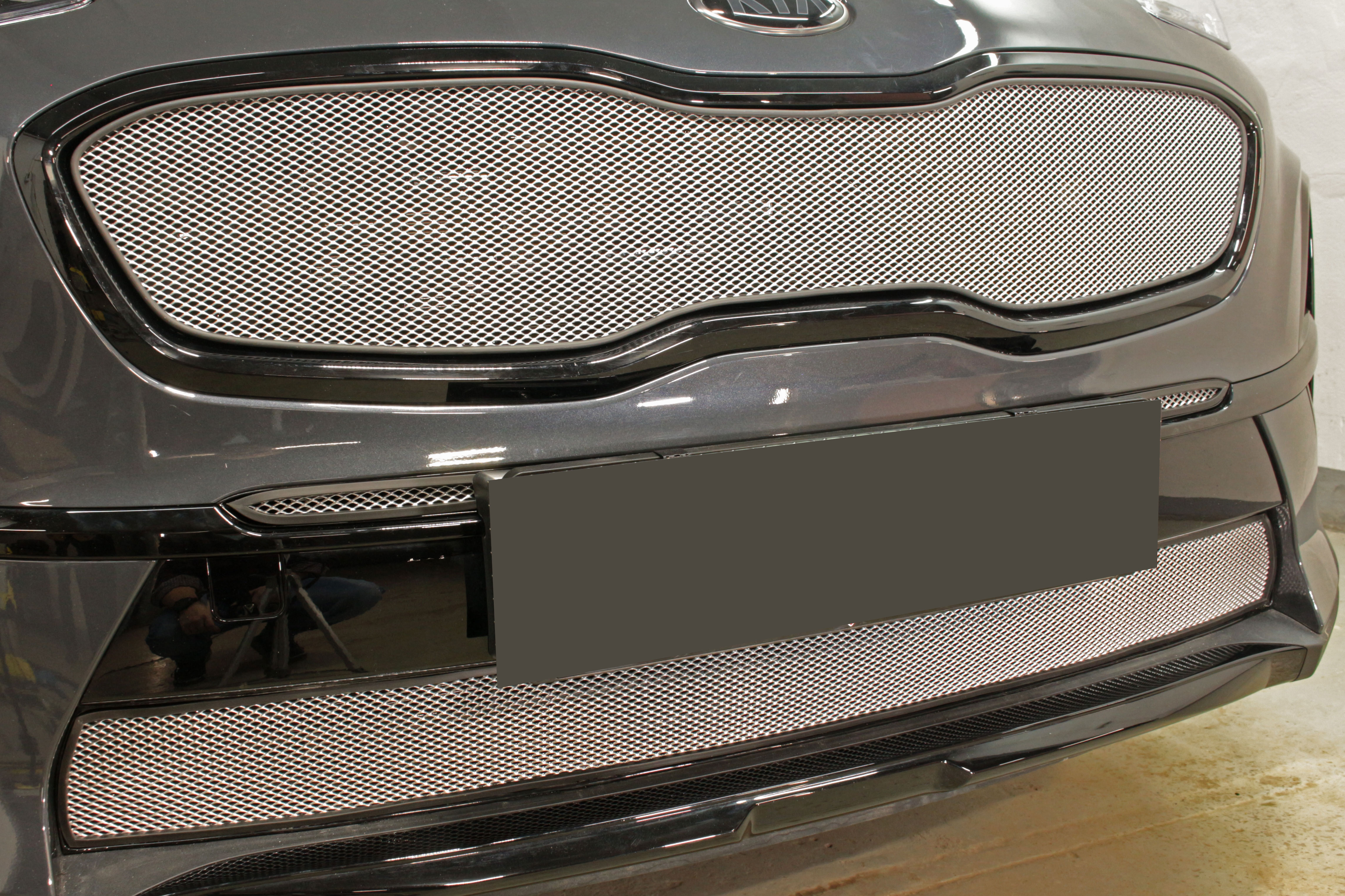 Защитная сетка радиатора верх для Kia Sportage IV Рестайлинг