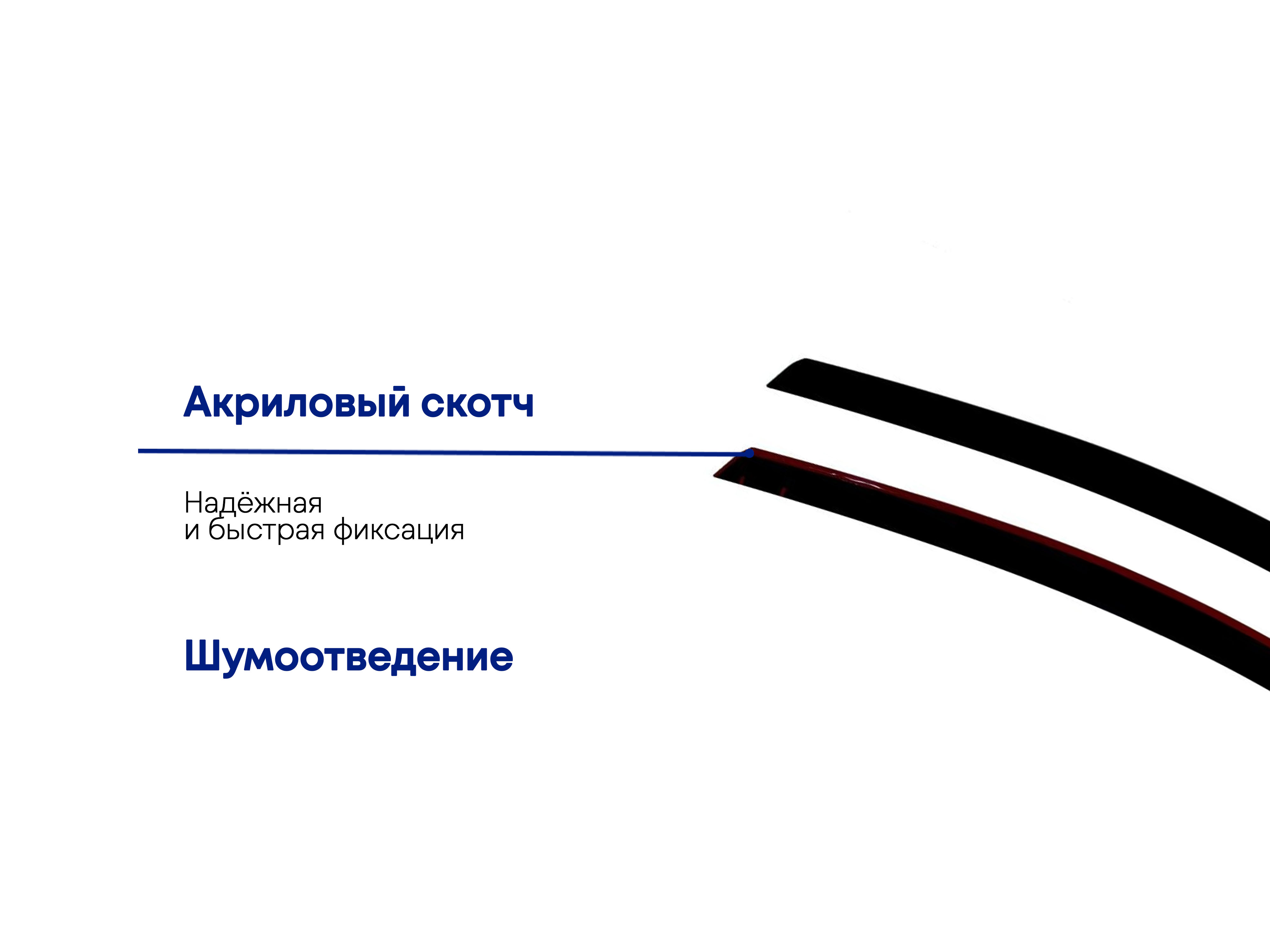 Дефлекторы окон 2D под наклоном для Citroen DS7 I Рестайлинг