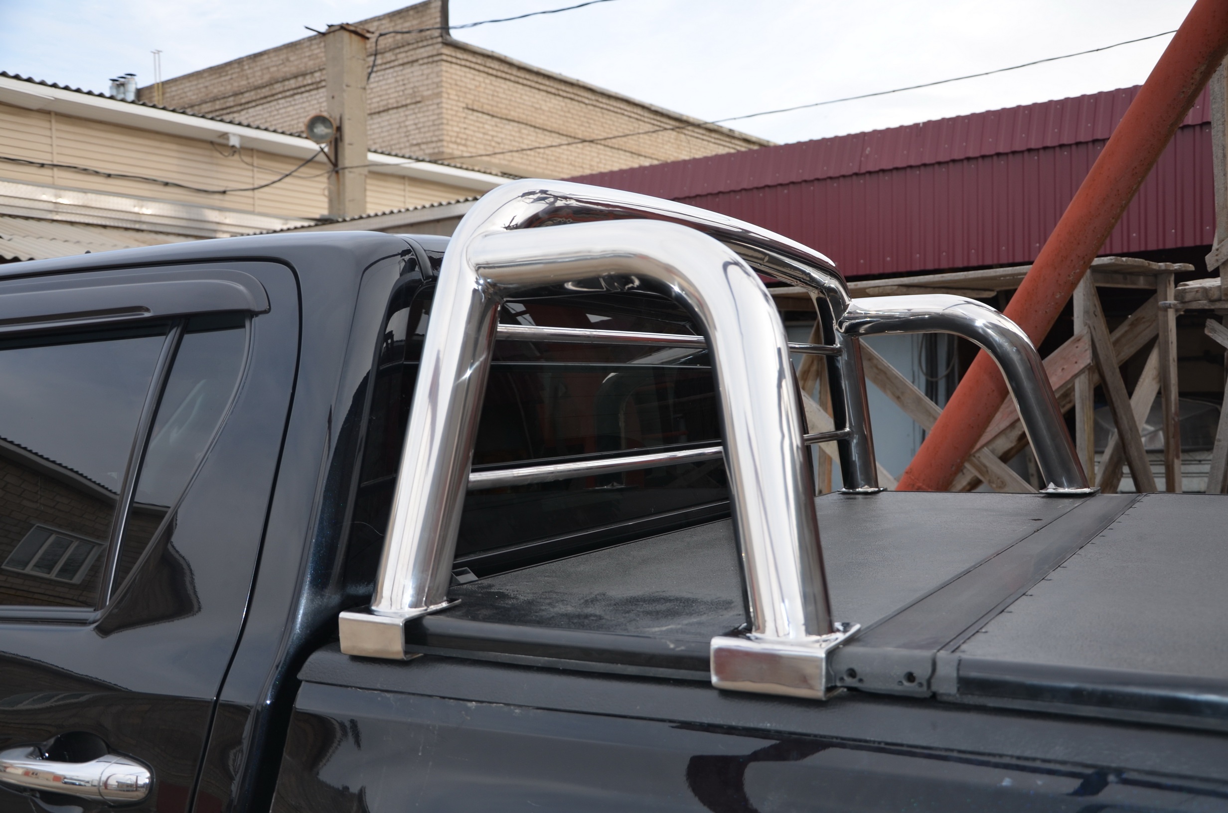 Защитные дуги d76/20 мм для Toyota Hilux VIII Рестайлинг