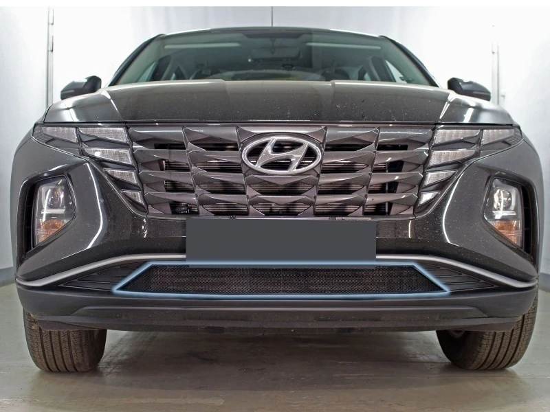 Защитная сетка радиатора низ для Hyundai Tucson IV Черный Стрелка 11 HTUS21.black